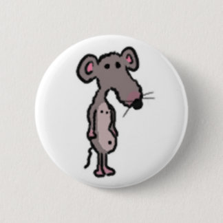 Cartoon Rat Button