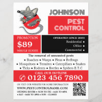 Cartoon Rat Logo - Pest Control Advertising