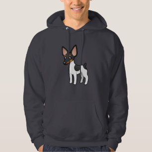 Cartoon Rat Terrier / Toy Fox Terrier Hoodie