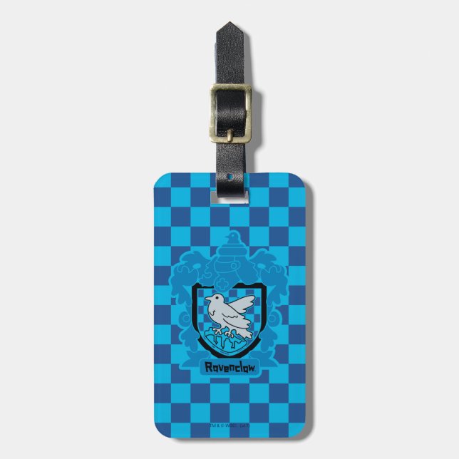 Cartoon Ravenclaw Crest Luggage Tag (Front Vertical)