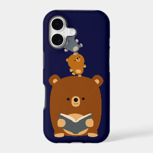 Cartoon Reading Bear & Cubs iPhone 5 Case-Mate
