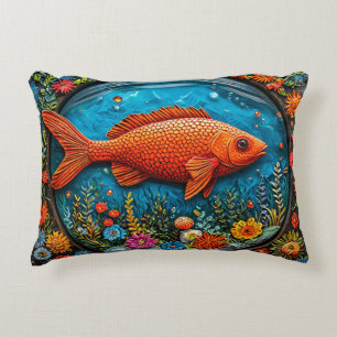 Cartoon Red fish Decorative Cushion