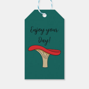 Cartoon Red Mushroom Add Text Gift Tags