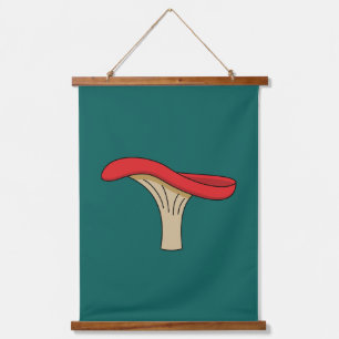 Cartoon Red Mushroom Hanging Tapestry