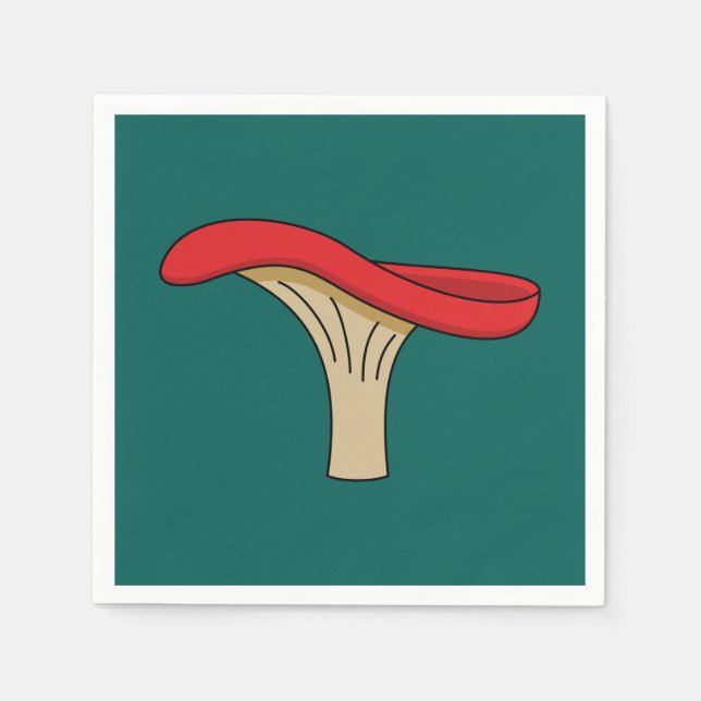 Cartoon Red Mushroom Napkin (Front)