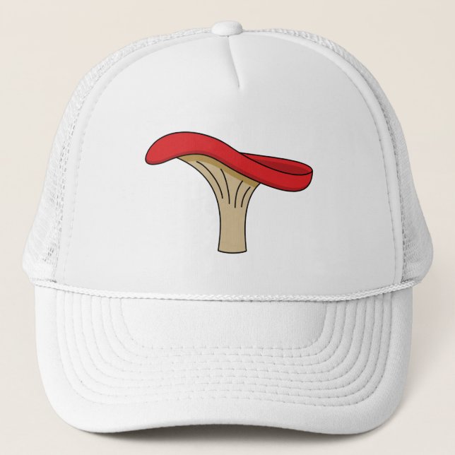 Cartoon Red Mushroom Trucker Hat (Front)