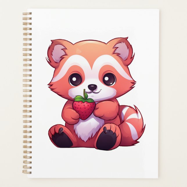 Cartoon red panda illustration planner (Front)