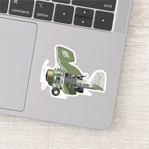 Cartoon retro aeroplane