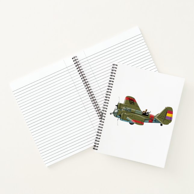 Cartoon retro bomber notebook (Inside)