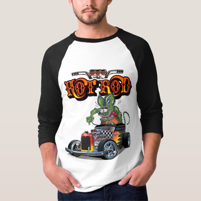 Cartoon retro hot rod T-Shirt (Front)
