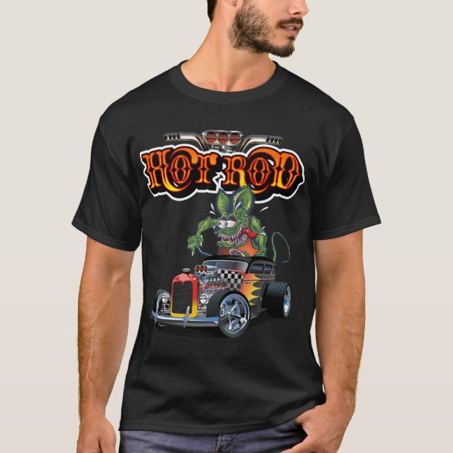 Cartoon retro hot rod T-Shirt (Front)