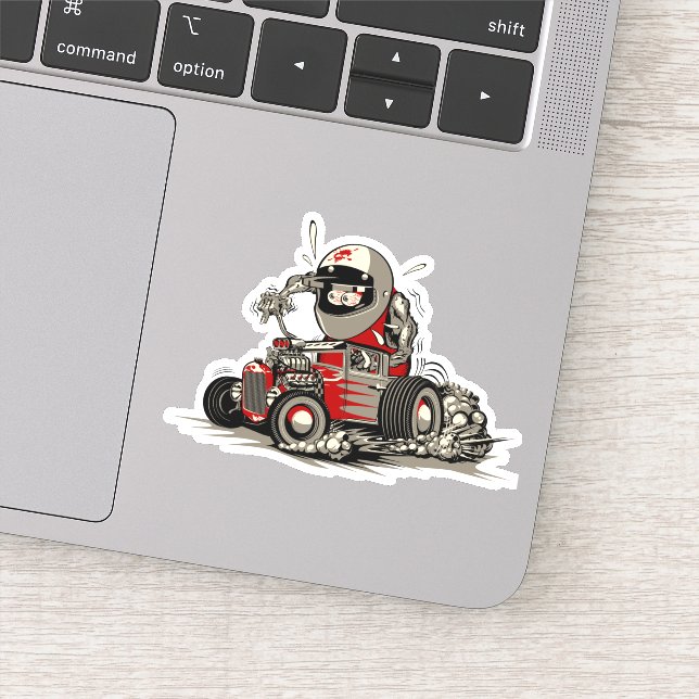 Cartoon retro rat rod (Detail)