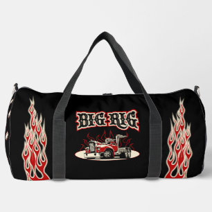Cartoon retro truck "Big Rig" Duffle Bag