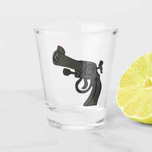 Cartoon Revolver Shot Glass