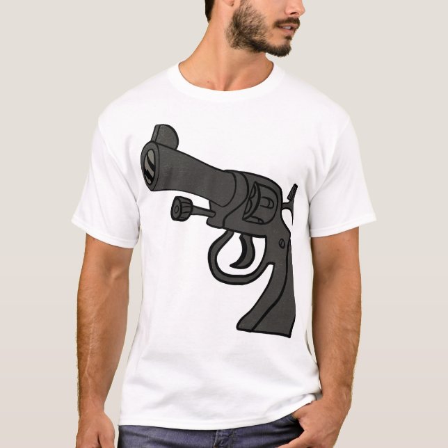 Cartoon Revolver T-Shirt (Front)