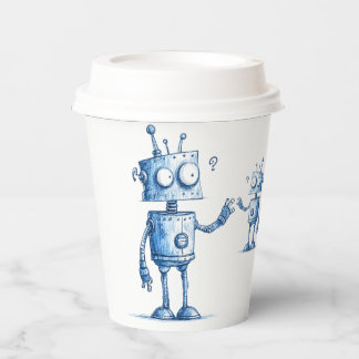 Cartoon Robot Coffee Cup — Tech Buddy To Go