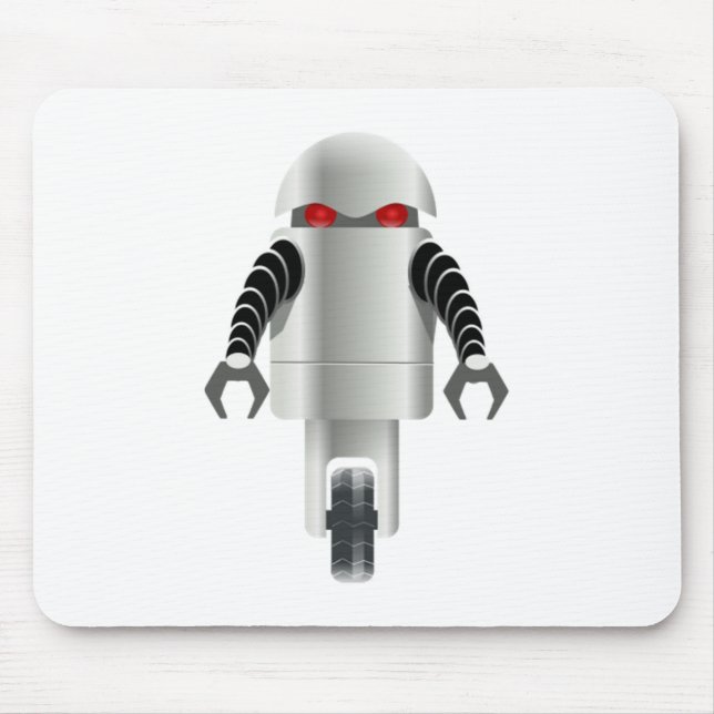 Cartoon Robot Mouse Pad (Front)
