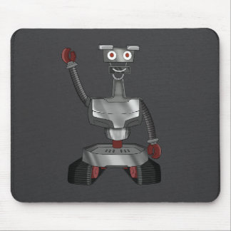 cartoon robot mousepad