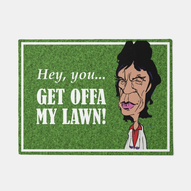 Cartoon Rock 'n' Roll Doormat (Front)