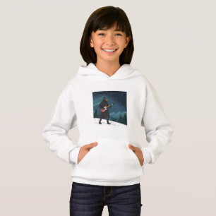 Cartoon Rocker Dog Under the Stars