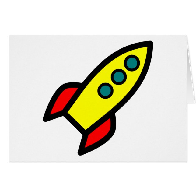Cartoon Rocket Ship (Front Horizontal)