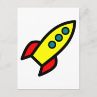 Cartoon Rocket Ship