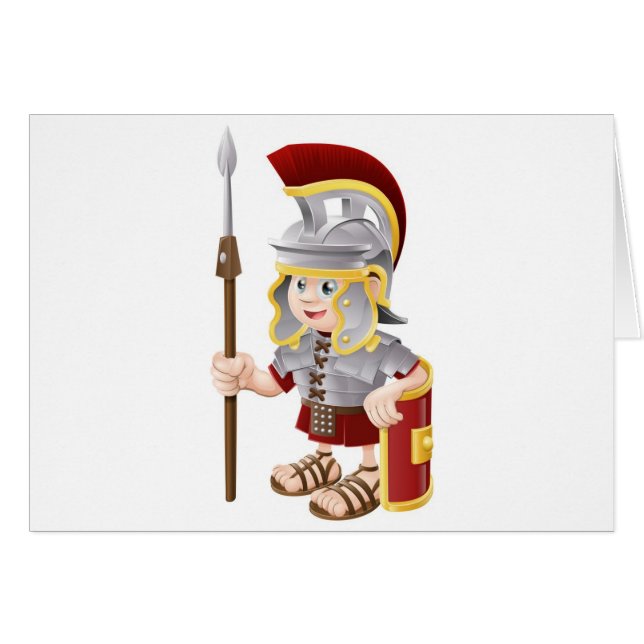 Cartoon Roman Soldier (Front Horizontal)