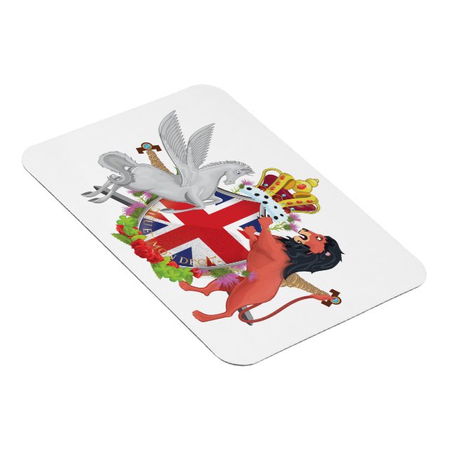 Cartoon Royal Throne Crest Magnet (Right Side)