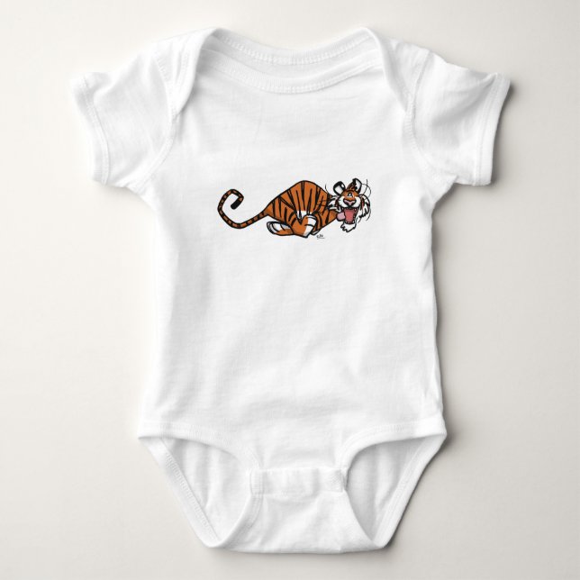Cartoon Running Tiger Baby Apparel Bodysuit (Front)