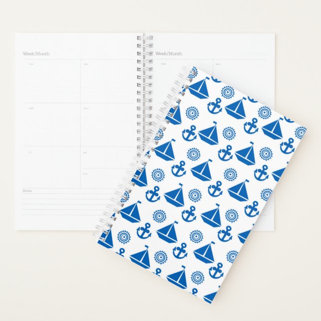 Cartoon Sail Boat Pattern Planner (Display)