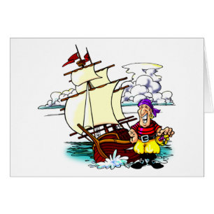 Cartoon Sailing Ship