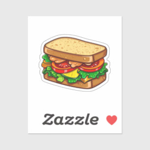 Cartoon sandwich