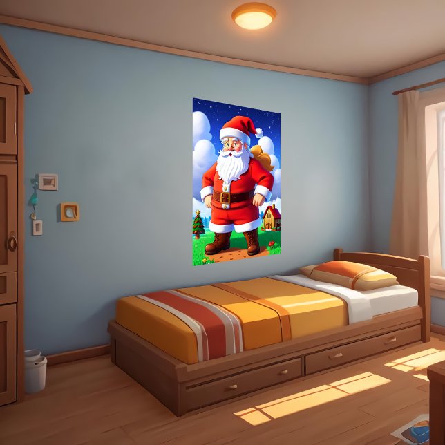 Cartoon Santa Claus | AI Art Poster (Creator Uploaded)
