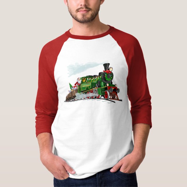 Cartoon Santa express T-Shirt (Front)