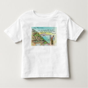 Cartoon Scene about Climate Toddler T-Shirt