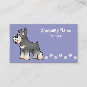 Cartoon Schnauzer Business Card