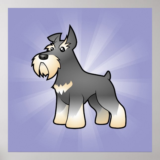 Cartoon Schnauzer Poster (Front)