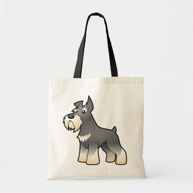 Cartoon Schnauzer Tote Bag (Front)