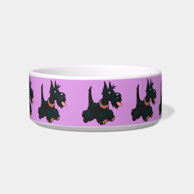 Cartoon scottish terrier by Insima Bowl (Front)