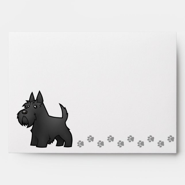 Cartoon Scottish Terrier Envelope (Front)