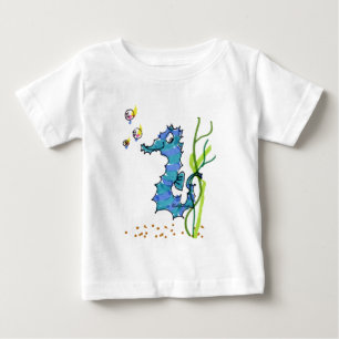 Cartoon Seahorse Cute Baby T-Shirt