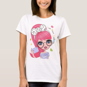 Cartoon Selfie T-Shirt