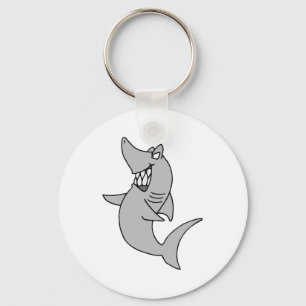 Cartoon Shark Key Ring