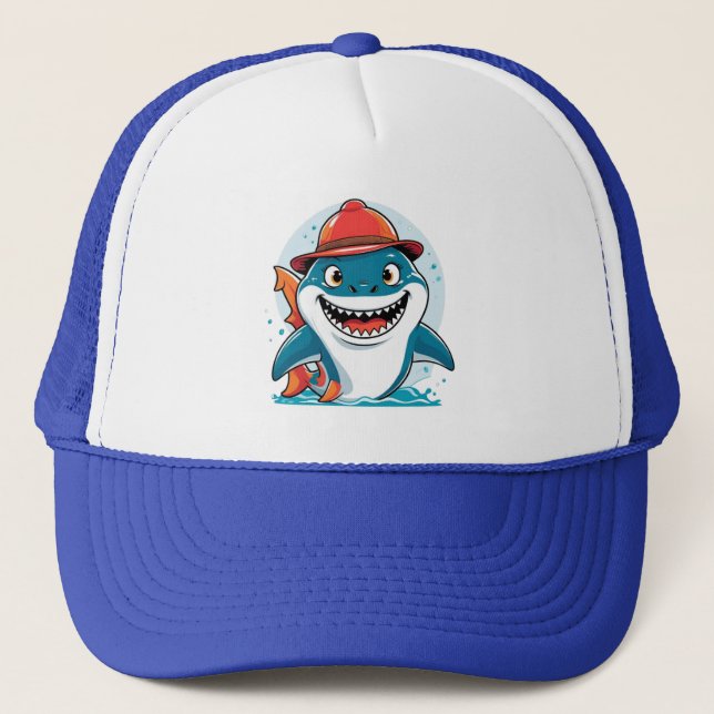 Cartoon Shark Kids Hat (Front)