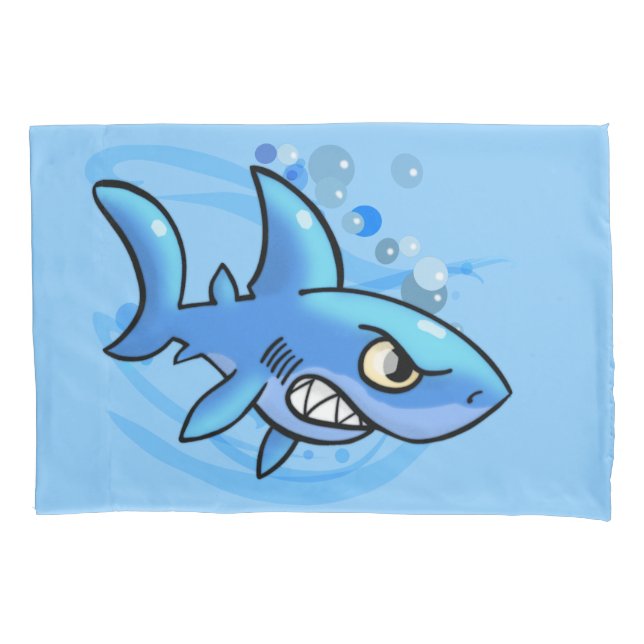 Cartoon Shark Pillowcase (Front)