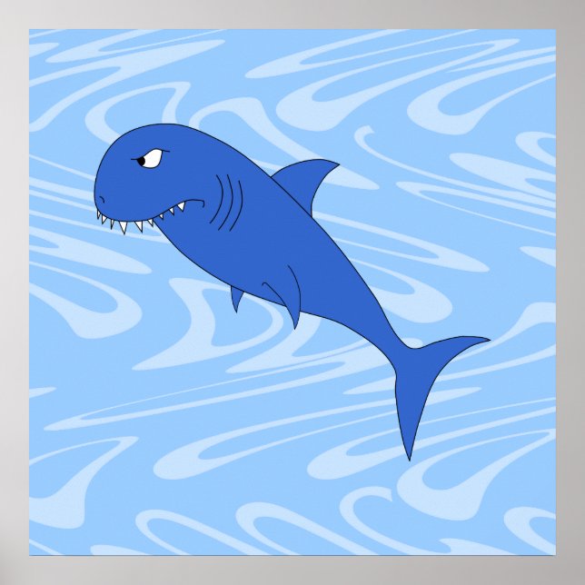 Cartoon Shark. Poster (Front)