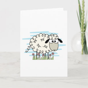 Cartoon Sheep   Card