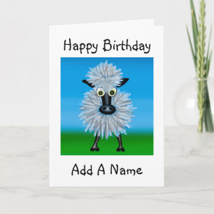 Cartoon Sheep Card