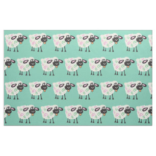 cartoon sheep fabric