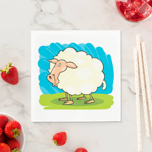 Cartoon Sheep Napkin